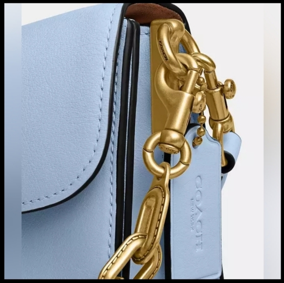 🥰SOLD🥰Price Firm Coach Bluebell Chain Tabby Leather Shoulder Bag - Picture 5 of 16